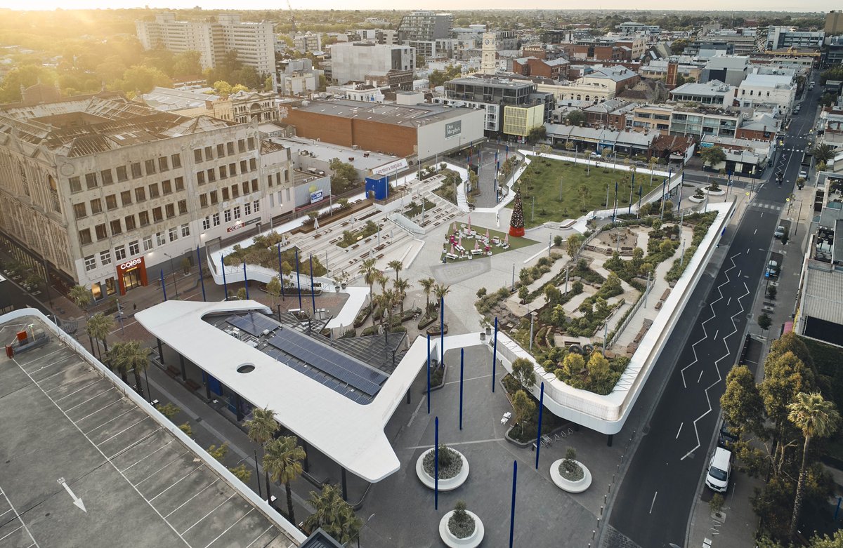 pia_planning's tweet photo. We have two winners for our next award, ‘Built Projects – Local and Neighbourhood Scale’.
Congratulations to @LyonsArch and @ASPECTLandscape for their project ‘Prahran Square’ in @StonningtonCity.
#AUDA2021 https://t.co/HpOLFDriSR
