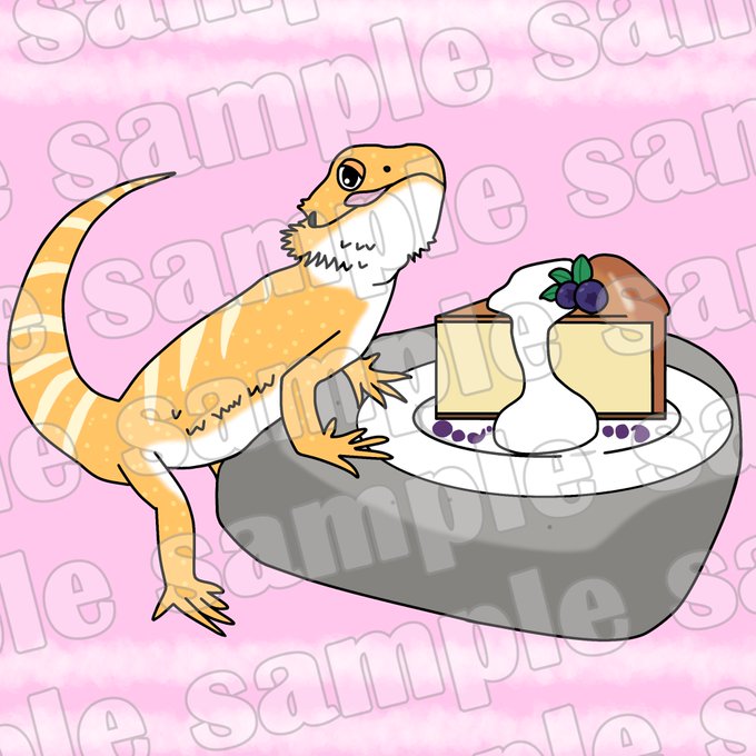 フトアゴヒゲトカゲのtwitterイラスト検索結果
