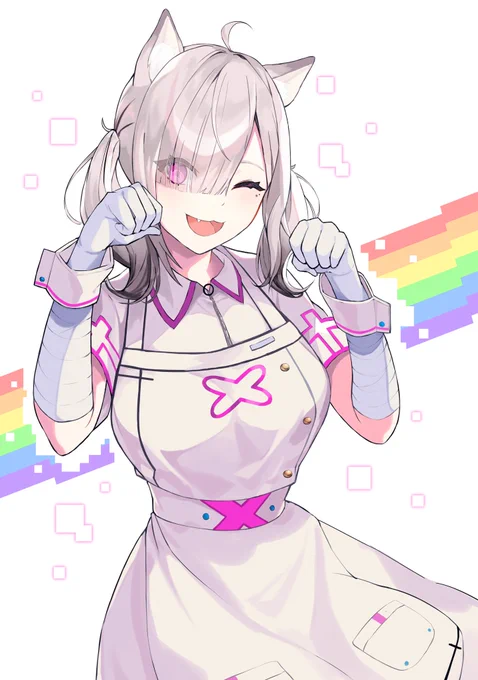 すこにゃんだったすこやさんが帰ってくるまでに画力上げたいし、来年はオリジナル絵でもバズりたい!(強欲)#今年も残りわずかなので今年一番伸びた絵を貼る見た絵描きさんも強制でやる 