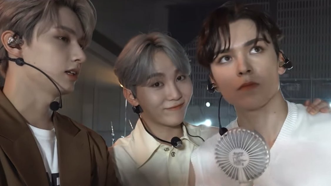 vernacesm's tweet photo. seungkwan asking vernon who does he think fits the cb concept the best – a never ending saga https://t.co/Ch3Wxrfu3R