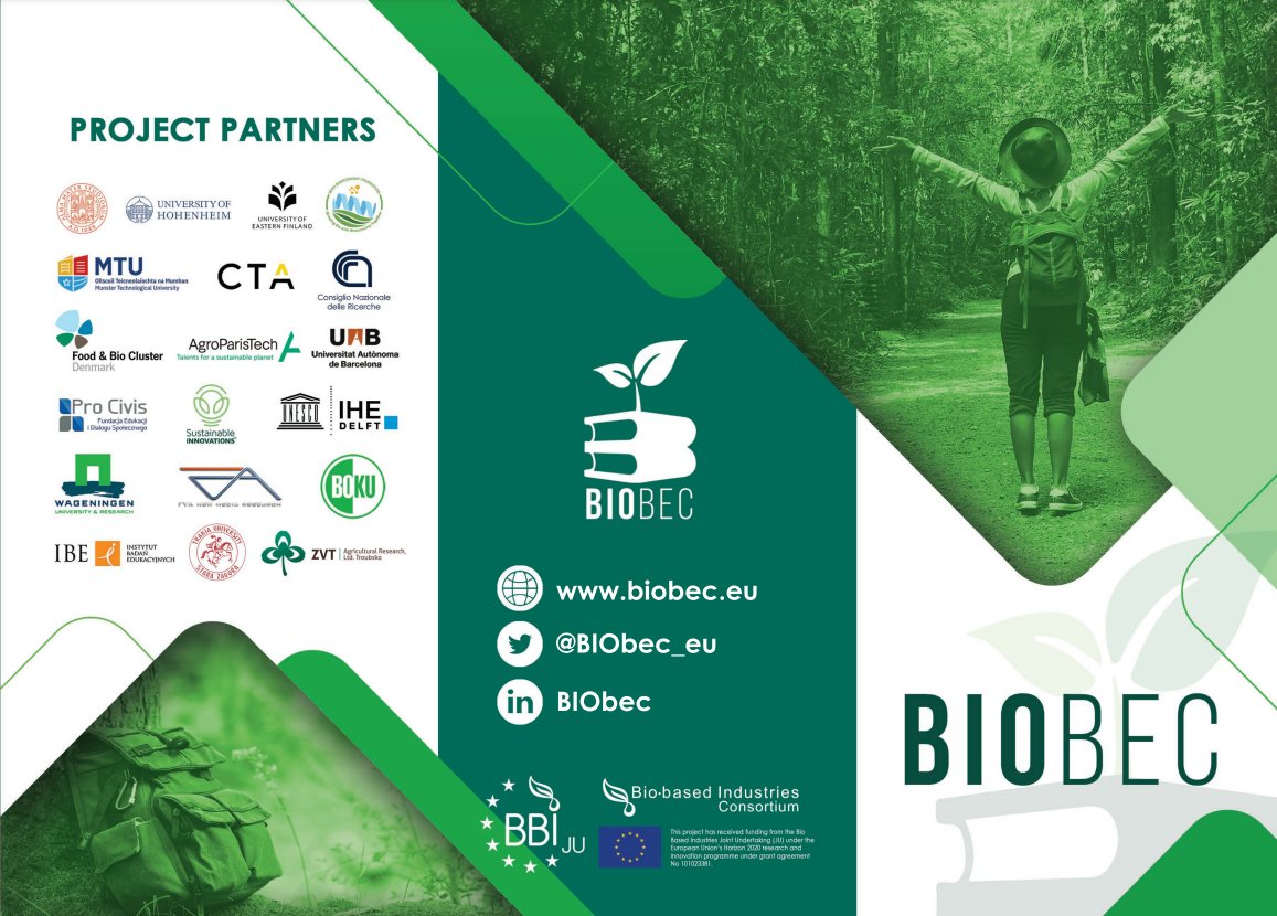 BIObec_eu's tweet photo. πHave you seen @BIObec_eu's brochure yet?
ππΏIf you are interested in the #biobased industry and #education, take a look at it and find out:
β€Our approach & main goals
β€ The partners involved
β€ Our social media networks & website
ππ https://t.co/PKW3PR1X2A https://t.co/byPttw23pN