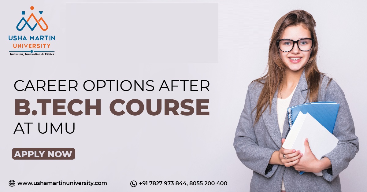 UshaMartinUnv's tweet image. Career Options After   𝗕.𝗧𝗲𝗰𝗵 𝗣𝗿𝗼𝗴𝗿𝗮𝗺𝗺𝗲𝘀 At Usha Martin University 
Visit Now: bit.ly/3vMiOaz
#UGCRecognised #MCAProgrammes #BCAAdmissionOpen  #UMUJharkhand #BCAProgrammes #UshaMartinUniversity #placementsupport #CampusPlacement #UMUFaculty