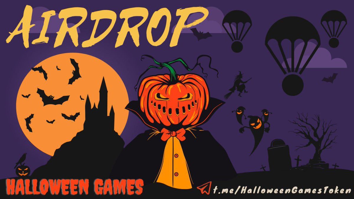 AirdropRampage's tweet photo. 🔰 Halloween Games Airdrop
🎁 Total Reward: 1,000,000 $HGT (~10$) to 4000 Lucky Users
🔥 Top 250 Referral win 8M $HGT (~80$)
🧶 Rate: ⭐️⭐️⭐️⭐️⭐️
🗓 Distribution:  31st October (Halloween Day) 

📚 Bot Airdrop Link: https://t.co/ouic8uDeTm

📡 Website: https://t.co/uGfndj7aLm https://t.co/9vq0zPnxmL