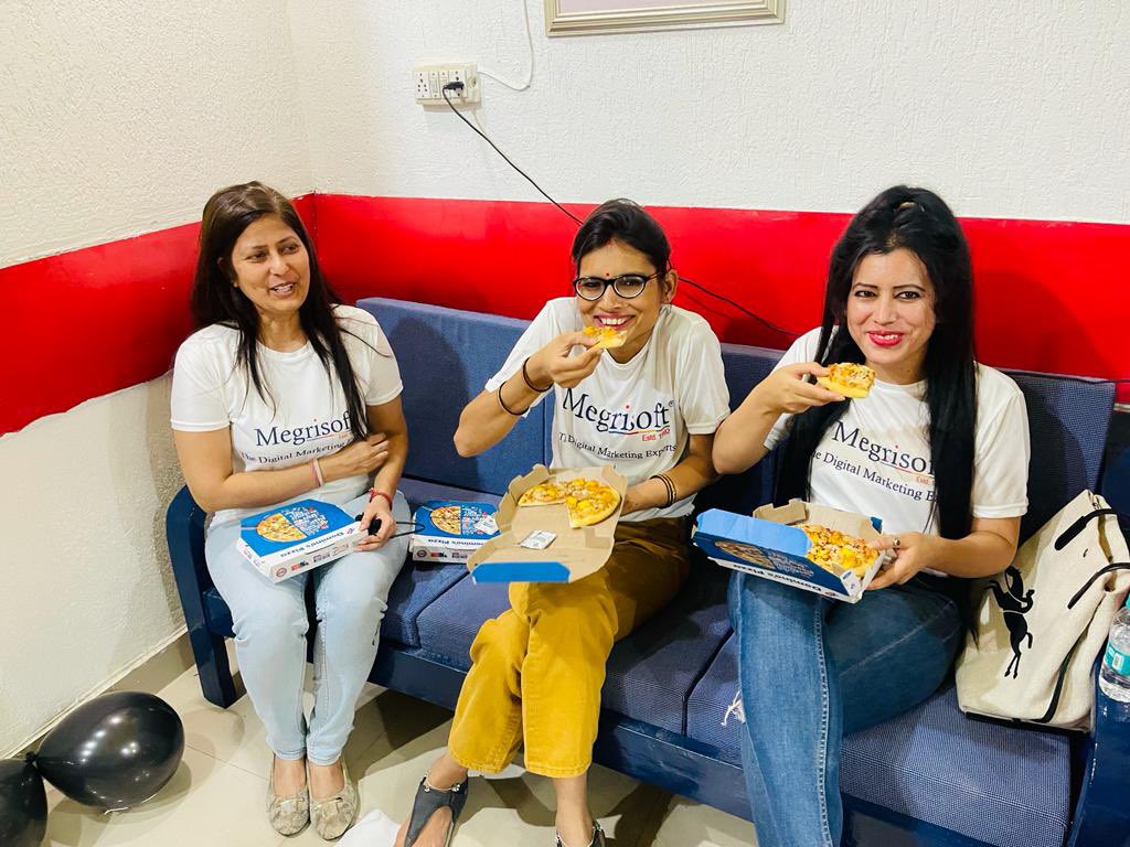 Megrisoft's tweet photo. Megrisoft staff celebrate birthday of Aprajita Kohli Director Megrisoft #megrisoft #megrians https://t.co/bBJTcbpcl9
