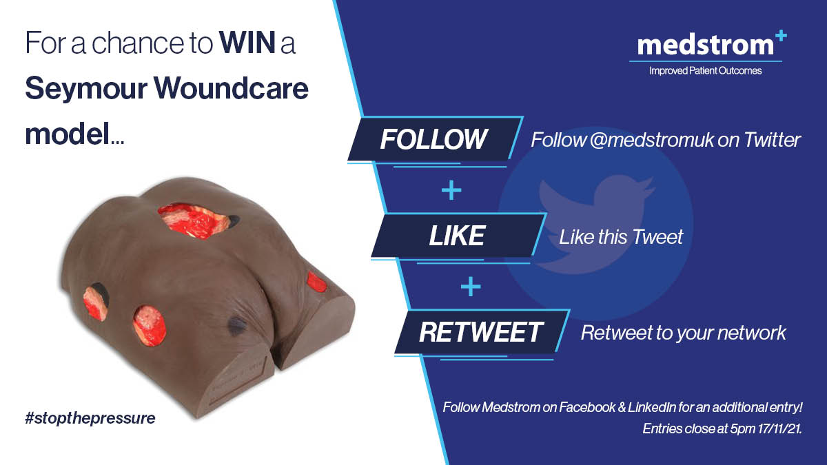 MedstromUK's tweet photo. 📣Calling all TVNs and TVN Link Nurses! 📣

We're giving you the chance to win a Seymour Woundcare model in aid of #stopthepressureday 🔴 and as a 'thank you' for all the fabulous work you're doing. 👏 Simply follow the instructions below to enter 👇 and good luck! https://t.co/YRSHJzrAHu