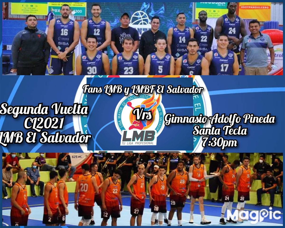 fanslmbylmbfsv's tweet photo. Hoy @SantaTeclaBKB recibe a @Aguila_BKB en el Adolfo Pineda Santa Tecla a las 7:30 pm juego imperdible #FansLMByLMBFElSalvador #CL2021 #CopaComex #LMB #LMBElSalvador #ESABKB https://t.co/J6zMJLNXuo