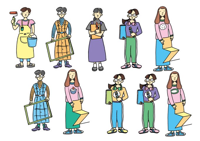 Webオープンキャンパスのtwitterイラスト検索結果