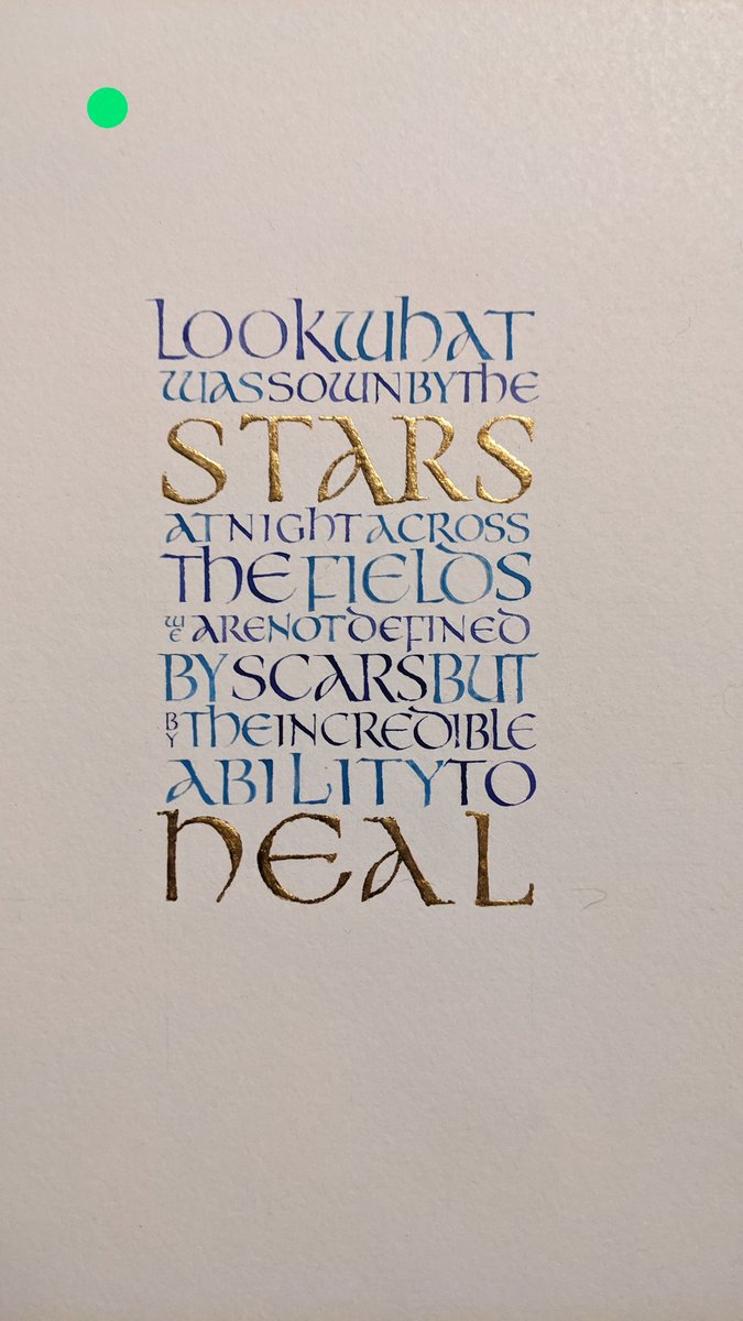It's national Care Leavers Week.

Look what was sown by the stars
At night across the field
We are not defined by scars
But by the incredible ability to heal

#NCLW2021
#CEW2021

(art by Seamus Cassidy)