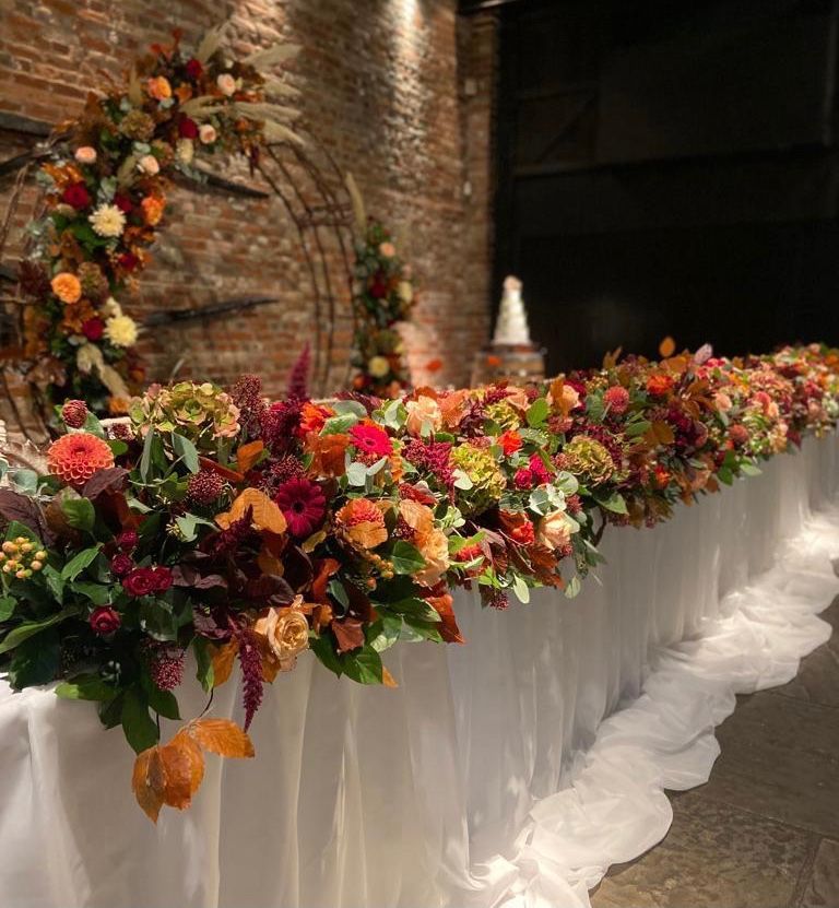 CoolingCastle's tweet photo. One of the wonderful things about our beautiful Barn is that you can bring any element to your wedding including the seasons π€ππ§‘
This beautiful autumnal arrangement designed by #FloralExplosion created a truly magical theme for Abbie & Jacks recent wedding ππ. https://t.co/YpjQVNnTLf