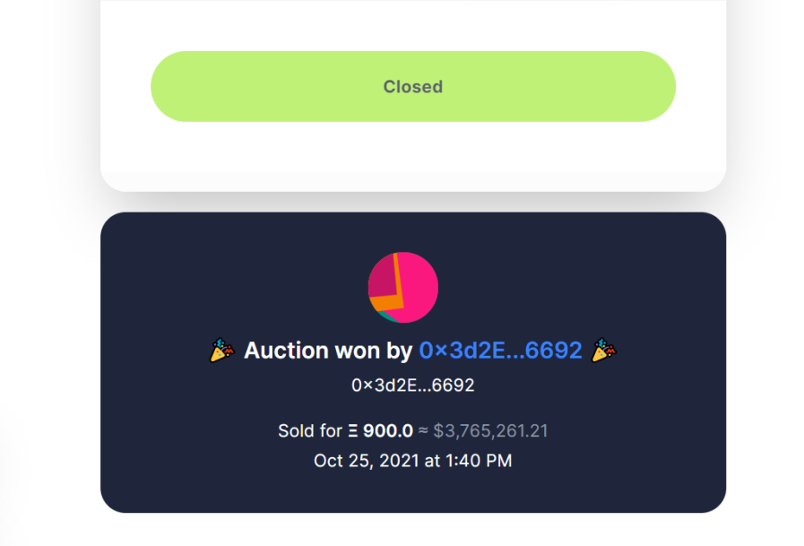Ether Rock #55 apparently just sold for an insane 900 ETH or ~$3,750,000. Nuts.