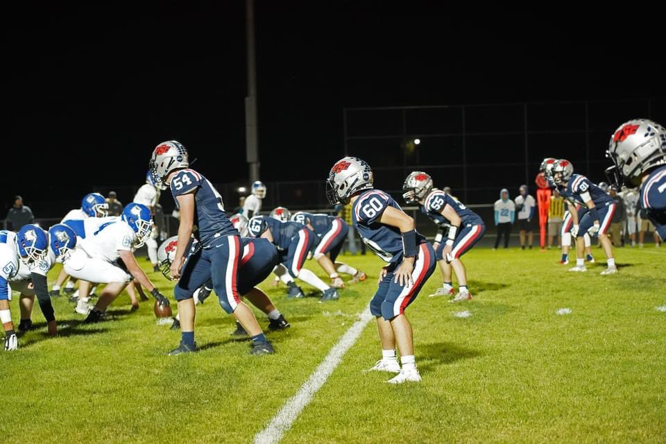USC_Rebels's tweet photo. Playoff Game Day!!! The USC Rebels (4-4) will face the New Ulm Cathedral Greyhounds (4-4) tonight at Wells Concrete Stadium. If unable to attend, the game will on KBEW radio. However, no livestream due to section guidelines. #prideUSC https://t.co/ajp8fRak4n