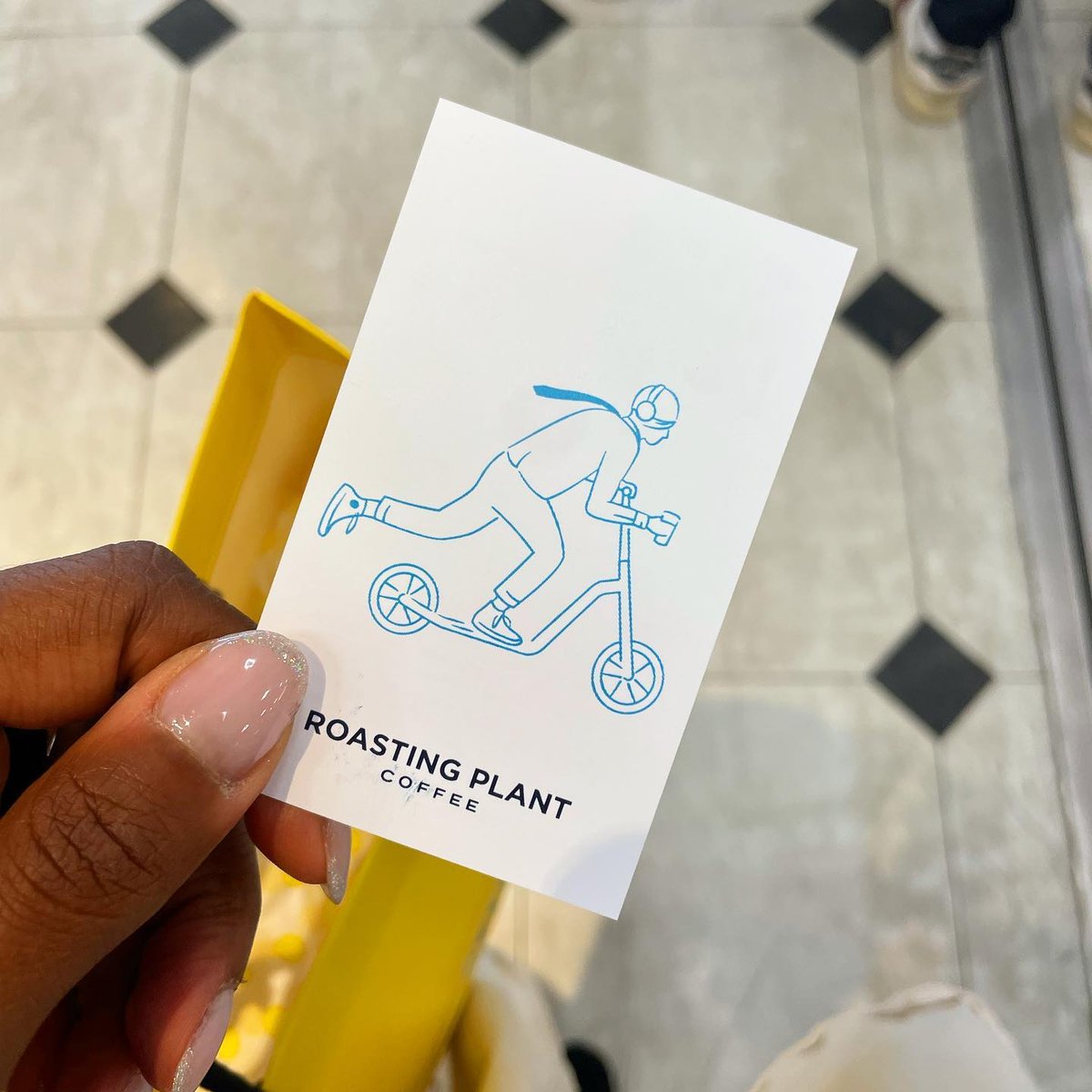 roastingplantuk's tweet photo. If you get a card from us, don’t worry. It’s just a loyalty card - we won’t make you play red light / green light for your coffee 🦑

📸: @londongirlbrew https://t.co/si7iFi4fVp