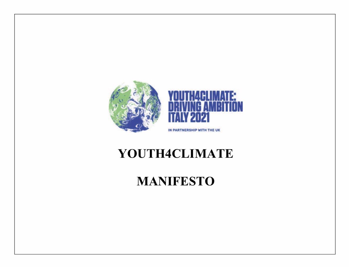 Climate change must take a prominent role in the education of our youth if the #ClimateCrisis battle is to be won.
#ClimateCurriculum is missing at all levels of education.
Look to the #Youth4Climate Manifesto to build your courseware.
Educate our youth today - 4 their future!