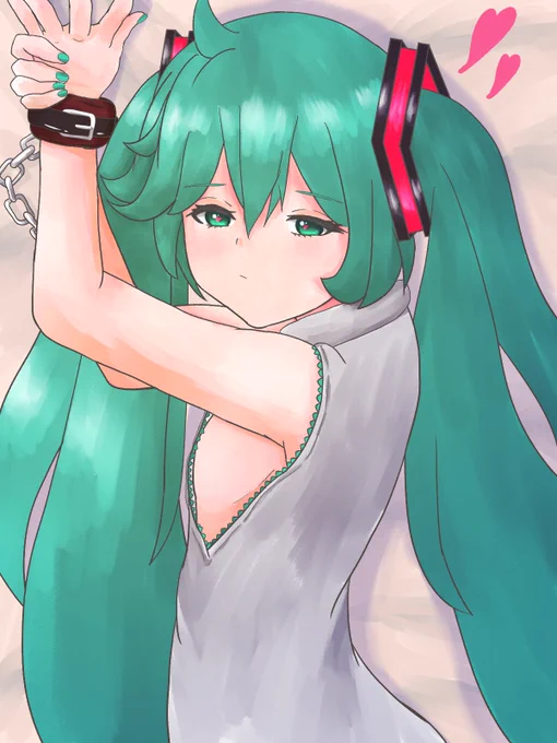 (どきどき…)
#初音ミク 