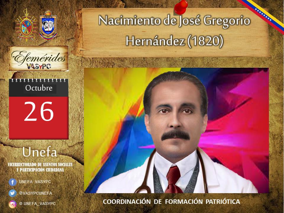 GCNucleoSucre's tweet photo. Nace en Isnotú  (Estado Trujillo) el  26 de octubre de 1864, José Gregorio Hernández, conocido como “el médico de los pobres”, quien fue un médico, científico, profesor, filántropo de vocación católica, y franciscano seglar venezolano, declarado santo por la Iglesia católica. https://t.co/o74pGYDIG6