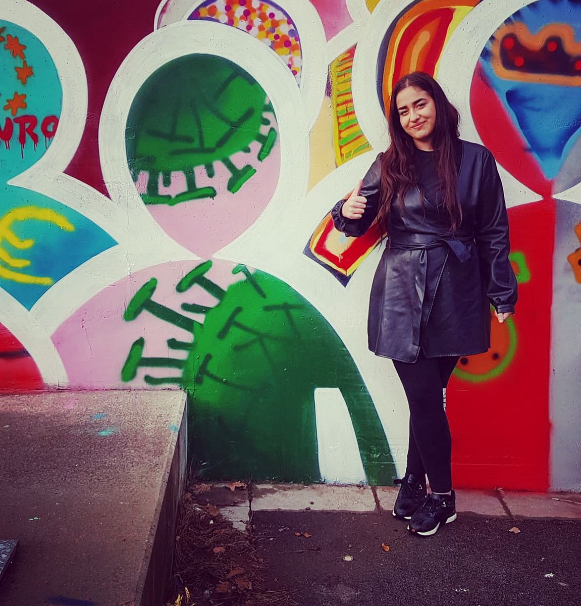 ONE WEEK be4 our MURAL OPENING!!! We present SANDRA and her two visions on the topic the kids have chosen for the #Jihlava mural “Problems of OUR world”#STARprojectEU #streetart #socialinclusion #coolkids #chemisgraffiti #digitalskills #digitalstorytelling