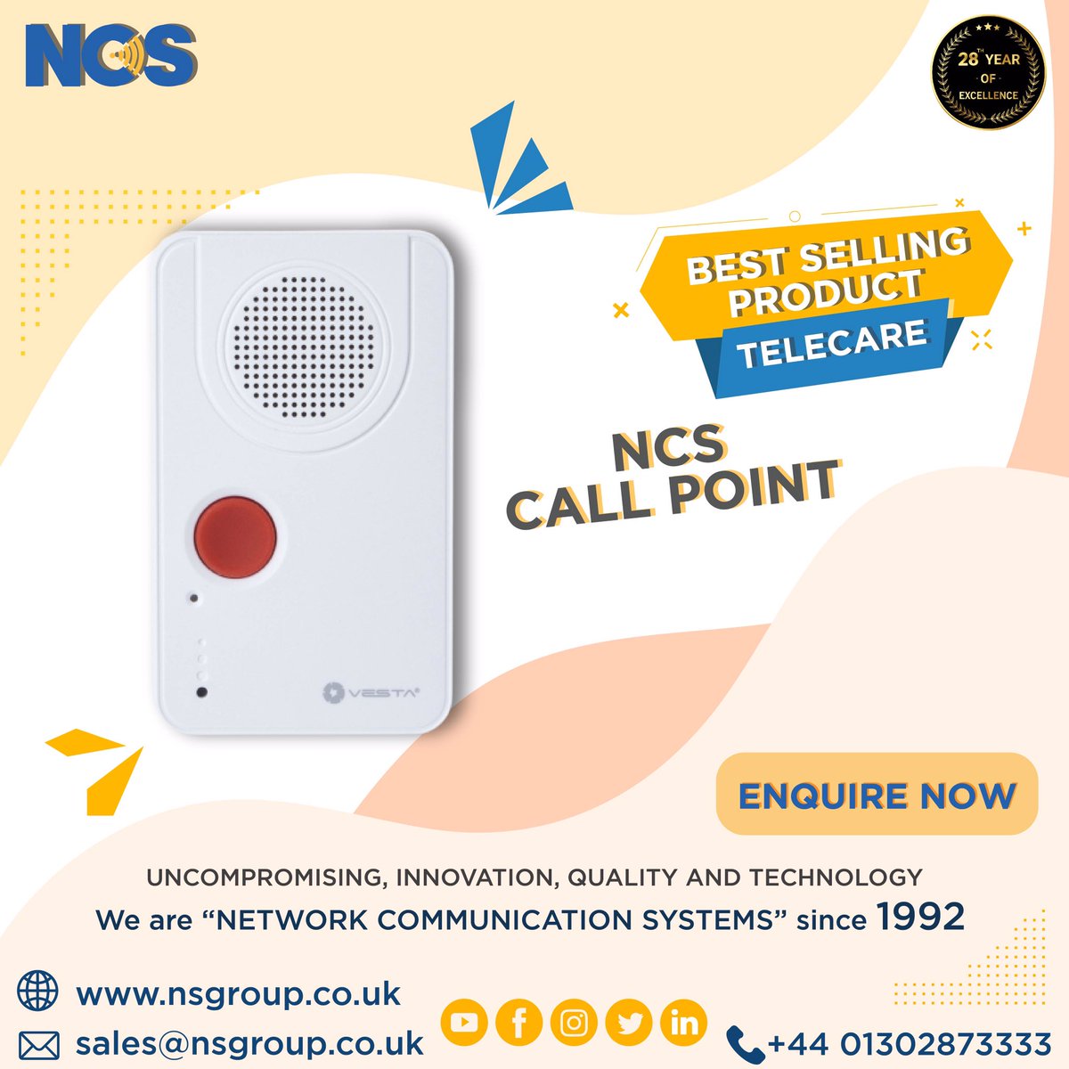 NetworkCommsLtd's tweet photo. @NetworkCommsLtd is an independent manufacturers and service providers of ๐๐ผ๐ผ๐ฟ ๐ฒ๐ป๐๐ฟ๐ ๐๐๐๐๐ฒ๐บ๐, ๐๐ฎ๐ฟ๐ฑ๐ฒ๐ป ๐ฐ๐ฎ๐น๐น ๐๐๐๐๐ฒ๐บ๐,๐ง๐ฒ๐น๐ฒ๐ฐ๐ฎ๐ฟ๐ฒ and ๐ง๐ฒ๐น๐ฒ๐ต๐ฒ๐ฎ๐น๐๐ต products in,UK.
#Callpoint
https://t.co/C0c3hSj9oX
#ncs #uk #doncaster #ncscallpoint https://t.co/FEKQlvPATN