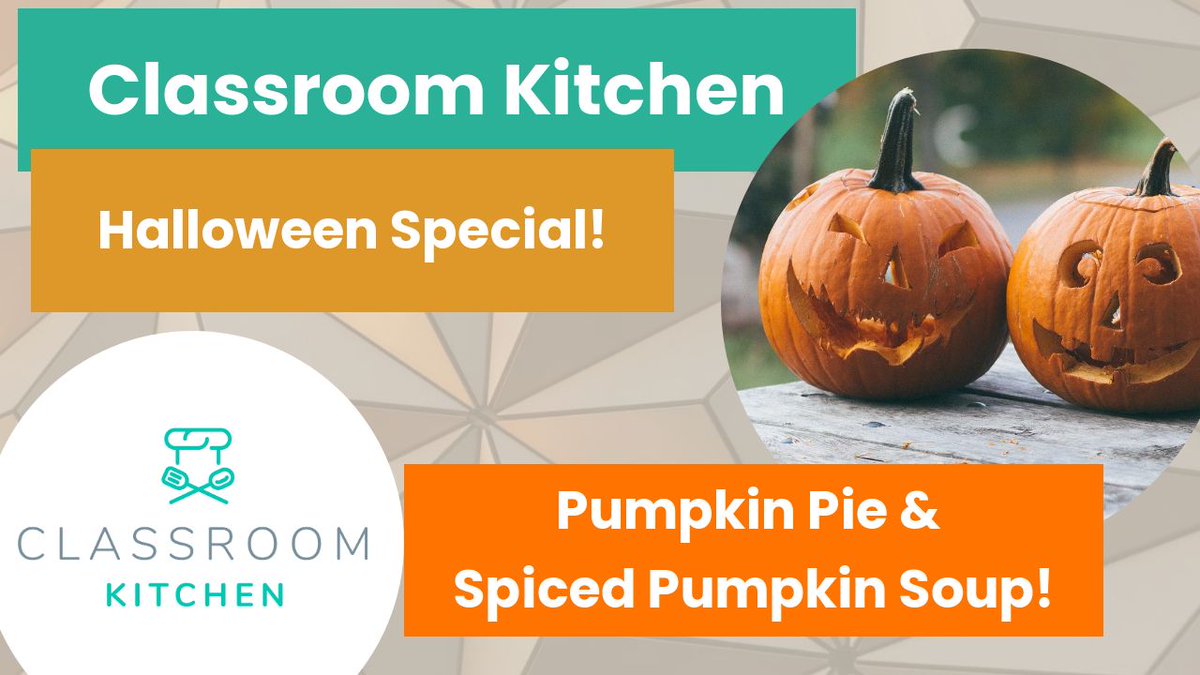 ClassroomK's tweet photo. Get the Kids cooking at home this Halloween Week! 🎃

2 recipes:
🎃🥧 Pumpkin Pie
🎃🥫 Pumpkin Soup

Video:
https://t.co/H6fbTg3Syo

#education #halfterm #halftermfun #halftermactivities #halftermbreak #halftermuk #pumpkin #pumpkincarving #pumpkinpie #pumpkinsoup https://t.co/ulA0r9dSmi