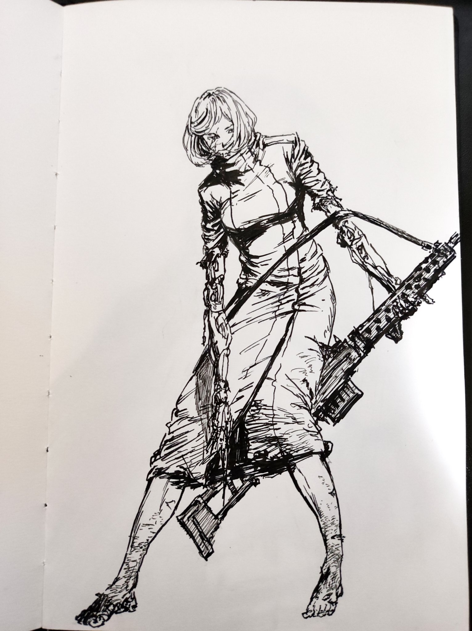 Air 上课乱涂 授業中のらくがき イラスト キャラクターデザイン 白黒 線画 手绘 角色设计 概念设计 线稿 T Co 5v3yemxyxh Twitter