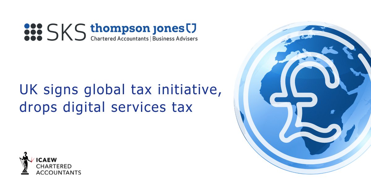 The #UK has agreed a deal on how to transition from its #digital services #tax to the new OECD-led two Pillar #globaltax system due to be implemented in 2023.
bit.ly/3ChYxMm
#SKSThompsonJones #businesssolutions #financesolutions #uktax #OECD #ukaccountants #financetips