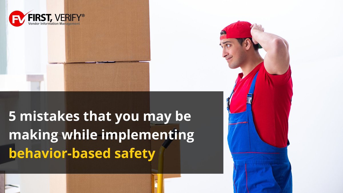 FIRSTVERIFY's tweet photo. Do you know the five biggest mistakes your company might make while implementing behavior-based safety are more on the lines of how and what they are trying to get people to do? Read here:  https://t.co/ncjPv1wrVr
.
.
#BBS #Behaviorbasedsafety #Workplacesafety  #OSHA #osharules https://t.co/J2xGvPjWS2