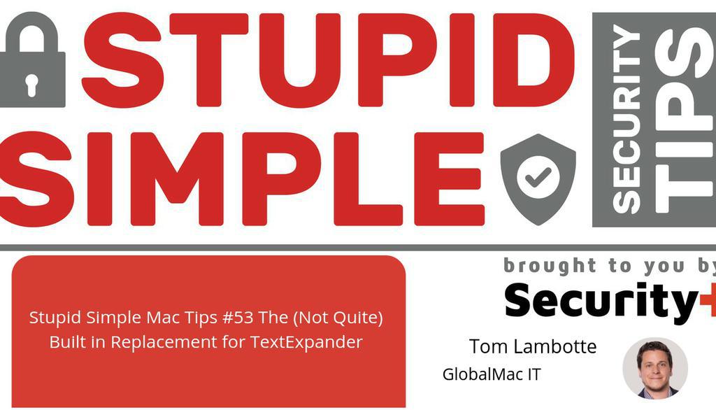 In short, this feature will in no way replace TextExpander, but it is extremely helpful for the things you might often type out on your iOS devices.

Stupid Simple Mac Tips #53 The (Not Quite) Built in Replacement for TextExpander
▸ lttr.ai/lDFg

#globalmacit