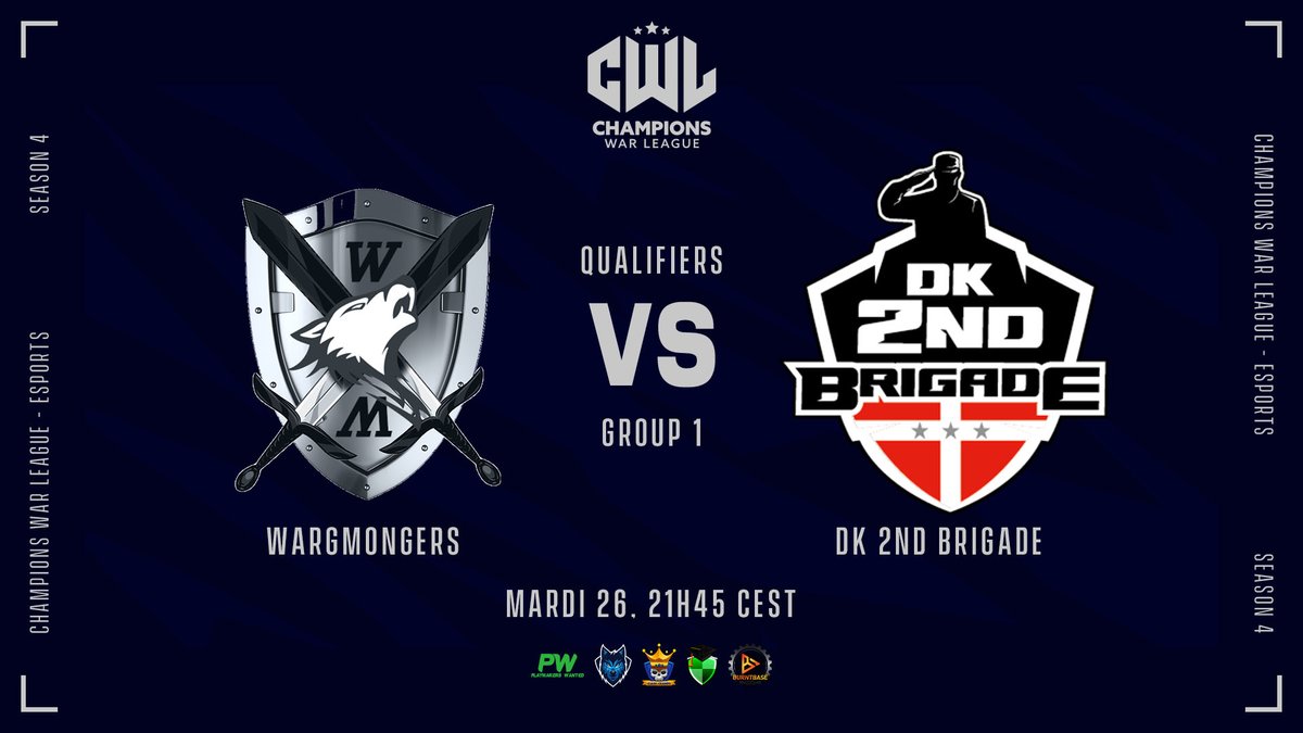 On va démarrer avec 2 wars pour mon premier stream de la <a href="/champwarleague/">Champions War League</a> 😋

⚔️ <a href="/Clash_of_Glands/">Clash Of Glands</a> vs @ExiT_coc à 20h45 🇫🇷

⚔️ <a href="/DK_2nd_Brigade/">DK 2nd Brigade</a> vs <a href="/WargMongers/">WargMongers</a> à 21h45 🇫🇷

Et après on parlera un peu défense 🧐