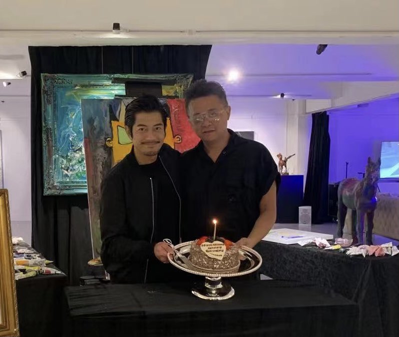 Drago Cavallo & friends celebrating Aaron Kwok 56th birthday. Happy Birthday Aaron! 