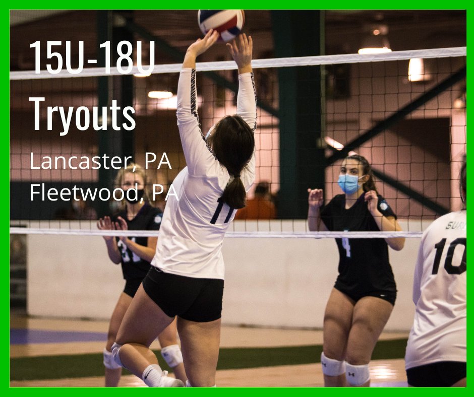 SurgeVBC's tweet photo. Did you know Surge Volleyball has two locations? Tryout at our Lancaster or Berks gyms!!

Info &amp; Sign Up: https://t.co/0kjwWGDD4r https://t.co/PNPFj0sMre