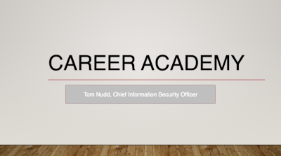 Today from 10-11 am: Career Academy: The path to a cybersecurity career. Free and open to @GraniteStateCol <a href="/KeeneState_/">Keene State College</a> <a href="/PlymouthState/">Plymouth State University</a> <a href="/UofNH/">University of New Hampshire</a> <a href="/UNHLaw/">UNH Franklin Pierce School of Law</a> <a href="/UNHManchester/">UNH Manchester</a>. Register and enter to win an iPad mini. ittraining.unh.edu/apps/ssr?actio… #cybersecurity #ncsam