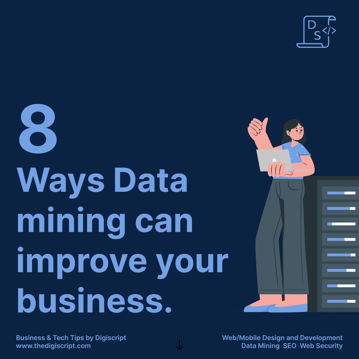 thedigiscript's tweet image. 1. Business decision Making
Marketing forecasts
2. Customers Identification and Insight
3. Competitors identification and Analysis
4. Risk identification
5. Cost management
6. Turning customers into Brand Ambassadors
7. Introducing a new range of products
#datamining #digiscript