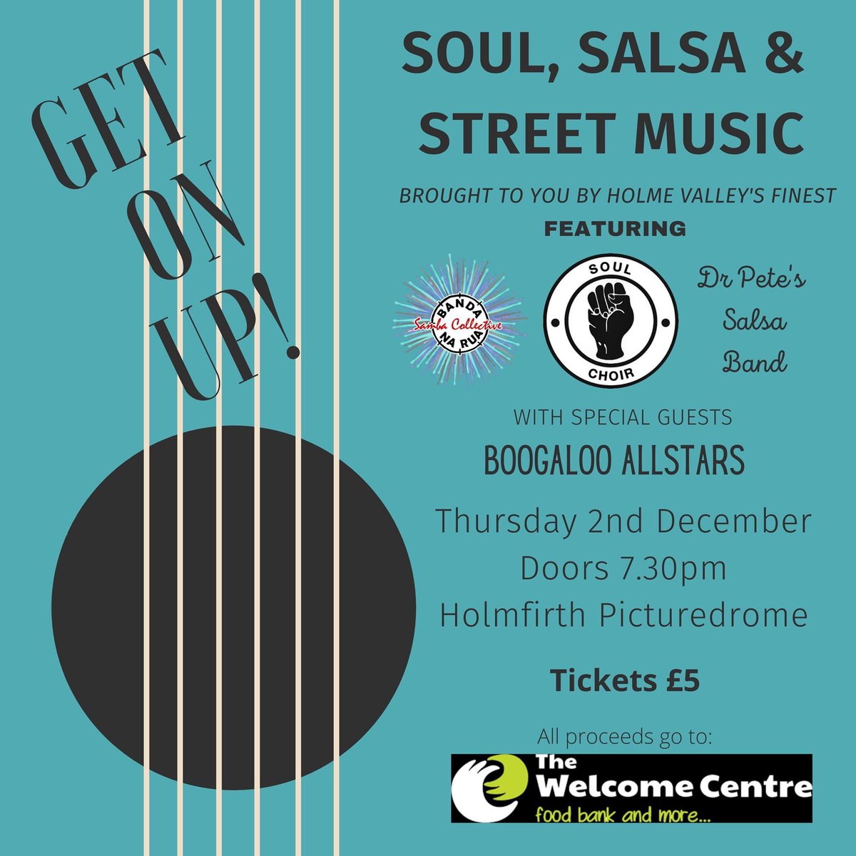 Join us for a great night out and raise money for <a href="/Welcome_Hudds/">The Welcome Centre</a>