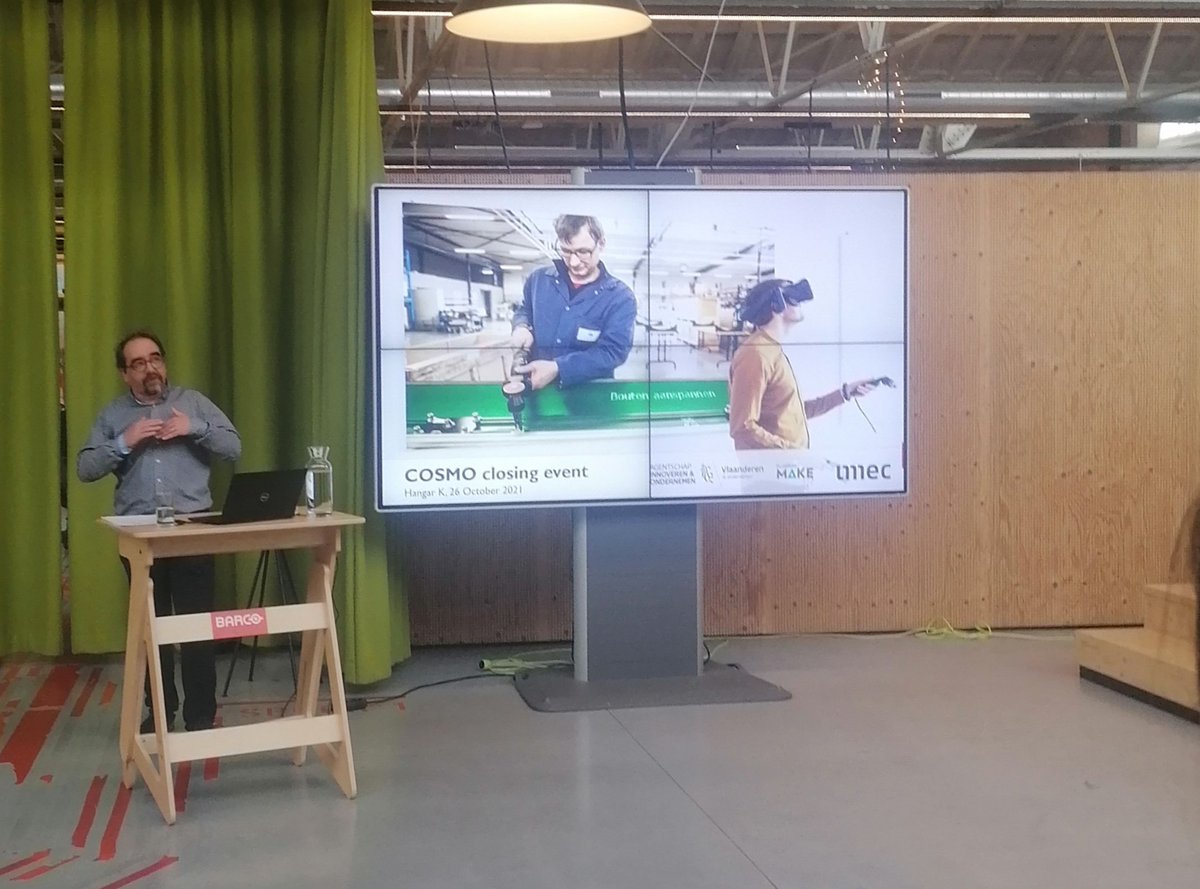 kimthousiast's tweet photo. Deel 2 van ons #cosmo #slotevent, #AR #VR toegespitst op #industrie.
#assemblagetaken @Itec_KULeuven https://t.co/CIyefCipF2