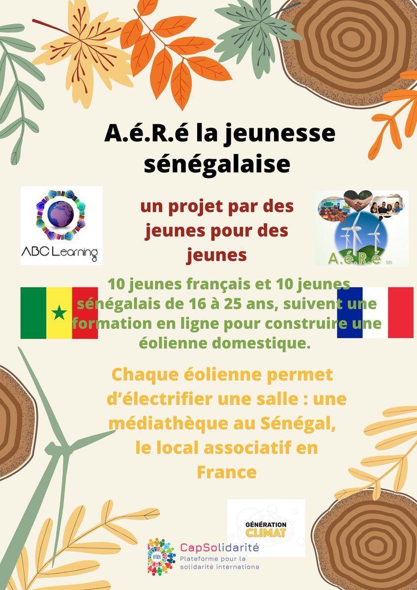assoABCLearning's tweet image. ABCLearning accompagne la jeunesse dans la connaissance mais aussi pour monter leur projet : A.é.R.é la jeunesse sénégalaise par Ambre et Olivia