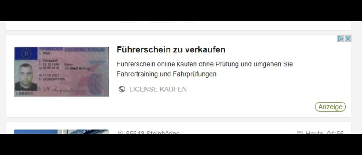 The_freaky_lock's tweet photo. @PolizeiRT sind solche Werbeanzeigen in irgendeiner Form strafrechtlich relevant? Sollte man sowas irgendwo melden? Wenn ja wo? https://t.co/zxo5R4zunS