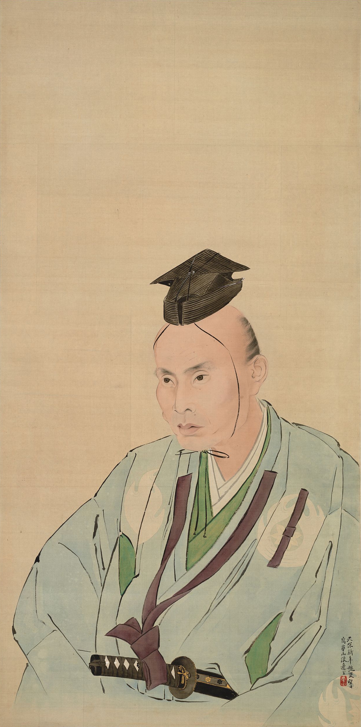 集英社発行 1966年11月 近世日本の名画より 渡邉 崋山 額装品 集英社発行 1966年11月 近世日本の名画より 渡邉 崋山 額装品