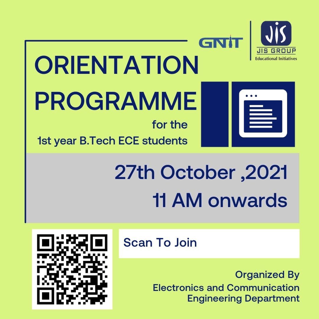 gnitsodepur's tweet photo. Orientation 2021

Electronics &amp; Communication Engineering

27th October

#Orientation #Orientationday #OrientationProgram #Orientation2021 #Orientationprogram2021 #electronicsengineering #electronicsandcommunicationengineering

#ECE #BTech #EngineeringCourse https://t.co/dUhAmgQ1Ly