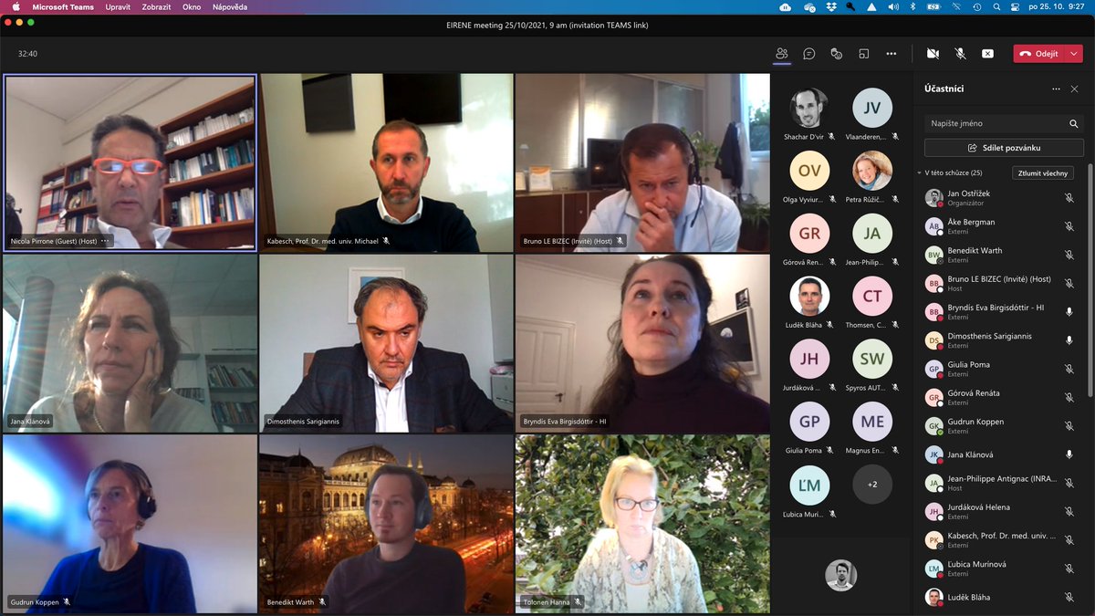 Still online, but we met together to discuss next steps and development of EIRENE, including the Horizon Europe project preparation. Thanks to all the partners!