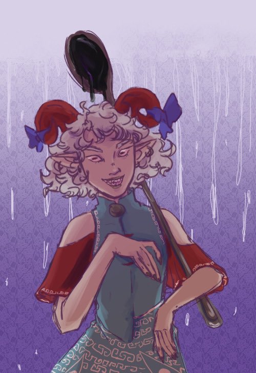 subterrarose's tweet photo. Ooo evil little touhou go brrr #touhou #touhouproject #東方 #東方project #shoss https://t.co/IZdCacfq66