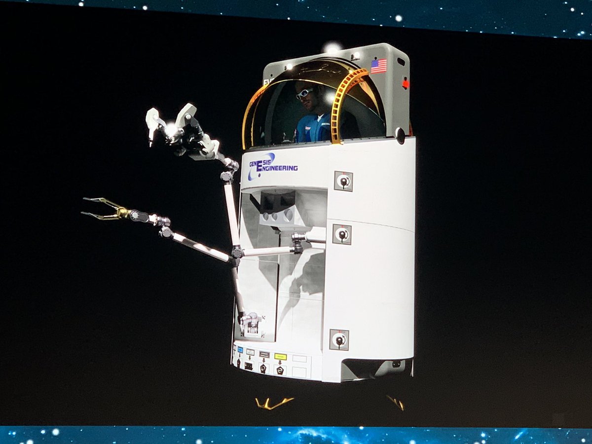 Ajmeunier's tweet photo. Autour d’#OrbitalReef circuleront peut-être ces véhicules individuels dessinés par #GenesisEngineering mais avec quels standards de sécurité ? #IAC2021 @IAC2021dubai (photo : LCS-A.Meunier). #Lachroniquespatiale https://t.co/bmiaRZZTIj