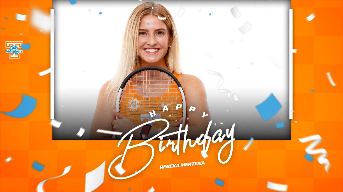 Vols10s's tweet photo. Happy birthday to Tennessee senior Rebeka Mertena!! #GoVols 🎉🇱🇻🍊 https://t.co/G51wzbOeG3