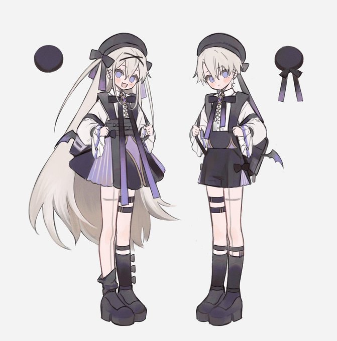 「black footwear matching outfit」 illustration images(Latest)