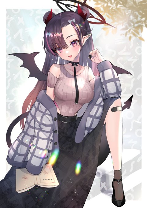 秋デート悪魔娘ちゃん🥳✨✨✨
※服OFF差分ご注意🙏💦
#オリジナル 