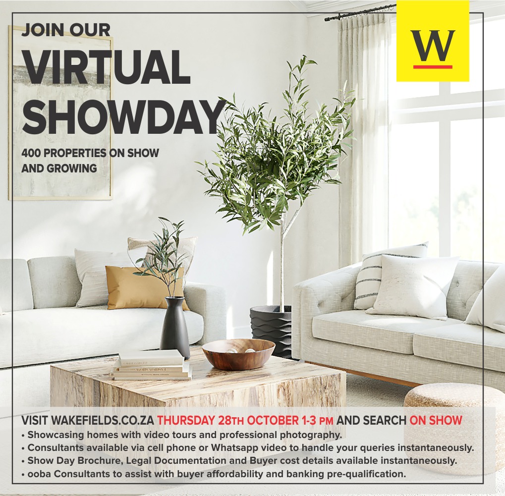 WakefieldsSA's tweet photo. Set A Reminder To Join Our #Wakefields #VirtualShowday, happening Thursday, 28 October 2021, at 1-3pm!!
See what we have #onshow for you #online this week: https://t.co/6stdwuADLQ
#WakefieldsWay #KZN #Durban #SAProperty #KZNRealEstate #VirtualOnShow #Natal #Virtual #ForSale #SA https://t.co/uHff7r2dU7