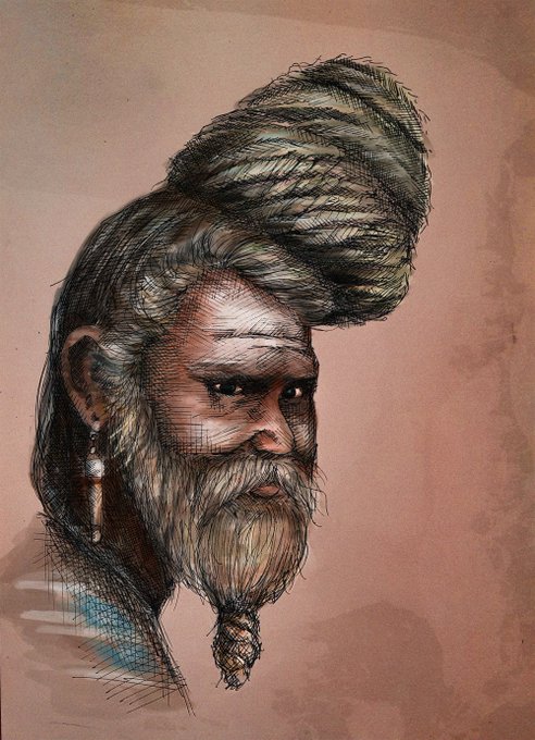 Aghori Water Color Sketch by Shashank Tyagi on Dribbble