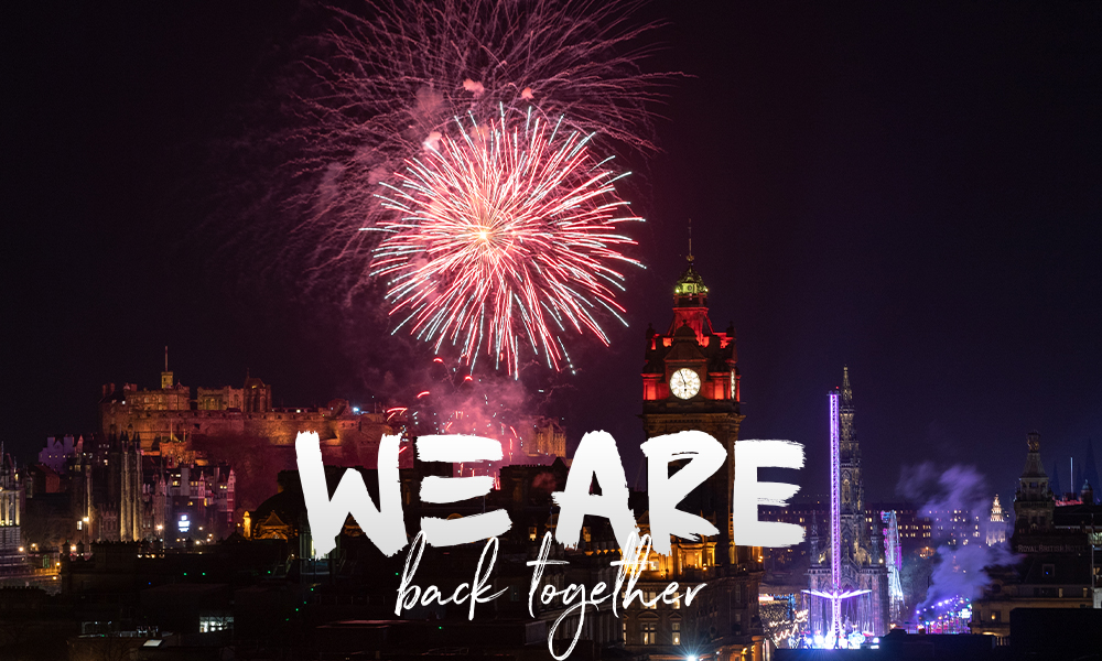 edhogmanay's tweet photo. WE ARE BACK TOGETHER! This year’s Edinburgh’s Hogmanay programme is here and ON SALE NOW!
We are ready to party, are you?
Head to https://t.co/8vbhFY91zc to find out what’s on. 
#WeAreBackTogether #EdHogmanay https://t.co/2ePIJC8JaJ