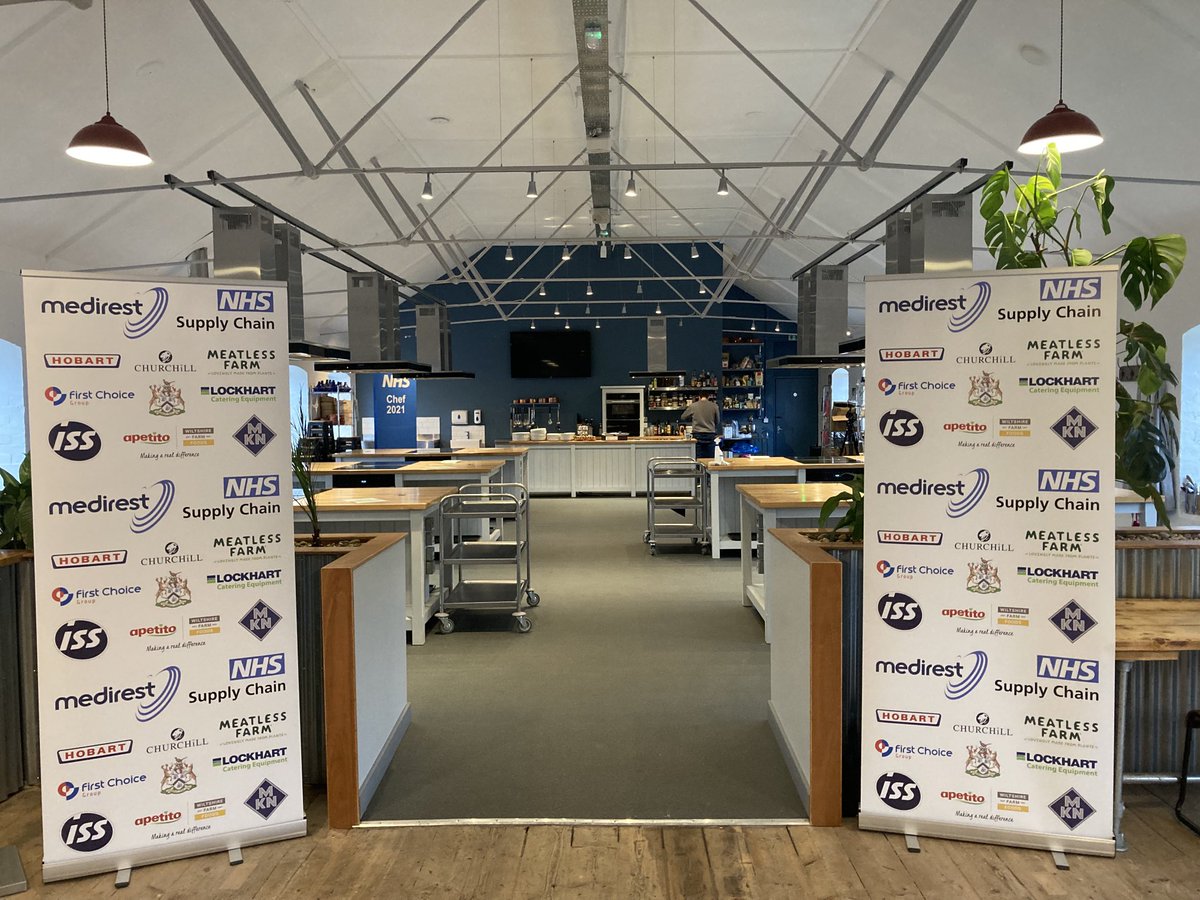 We are all set for NHSChef2021 Finals week,so proud to see our chefs rising to the challenge #powerofpartnership #NHSChef2021 #GreatFoodGoodHealth ⁦@NHSEngland⁩ ⁦@PrueLeith⁩ ⁦@doctors_kitchen⁩ ⁦@hospitalcaterer⁩ ⁦@OpenDoorPR⁩ ⁦