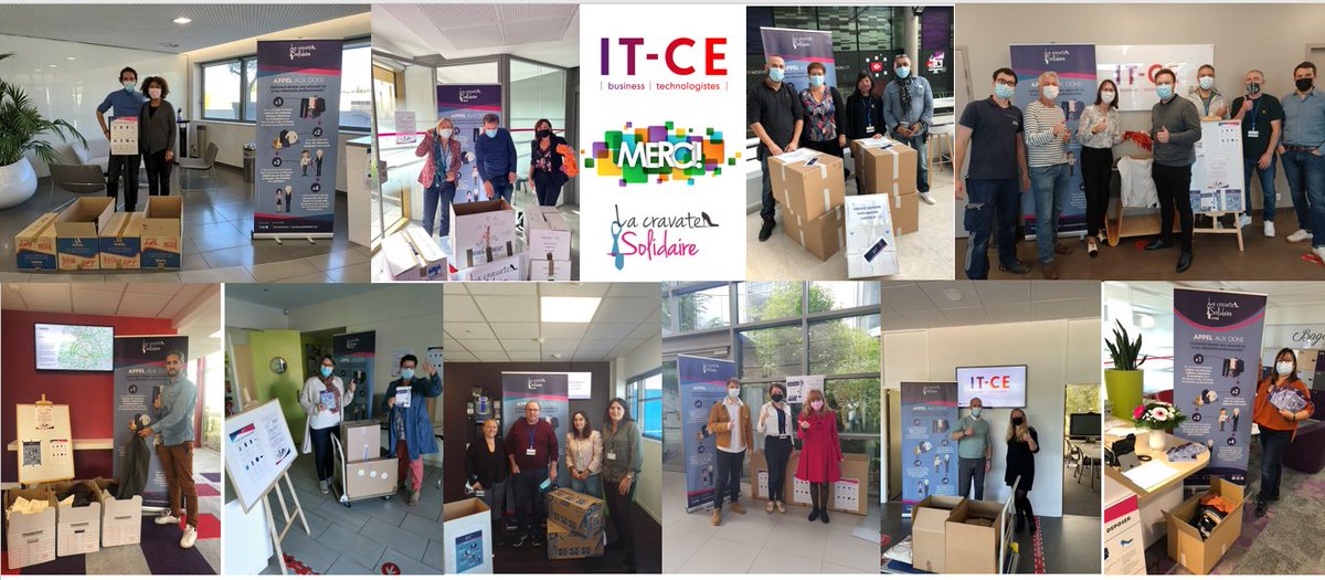 338 kilos de vêtements professionnels 👔 remis à Nina Bischops, Responsable du développement national chez @LaCravateSolidR par Chantal France, notre Directrice Solutions Métier – FCRC​​ et Isabelle Kohl, Responsable #RSE !
Merci à toutes #NosEquipes pour leurs dons 👏