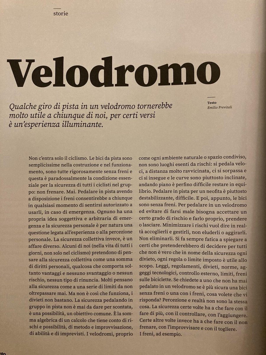 Da mandare a memoria per capire cosa è la pista.