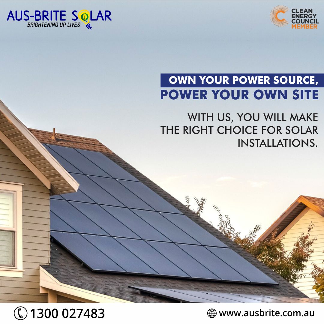 AusBrite's tweet image. Empower your residential &amp;amp; commercial properties with Solar without breaking your banks.

Feel free to hit Aus-Brite Solar up for your solar enquiries.
Our quality sets us apart.
.
.
.
.

#solarpowerinstallation #SOLAR #renewableenergy